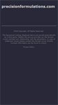 Mobile Screenshot of precisionformulations.com
