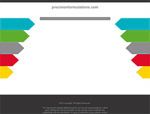 Tablet Screenshot of precisionformulations.com